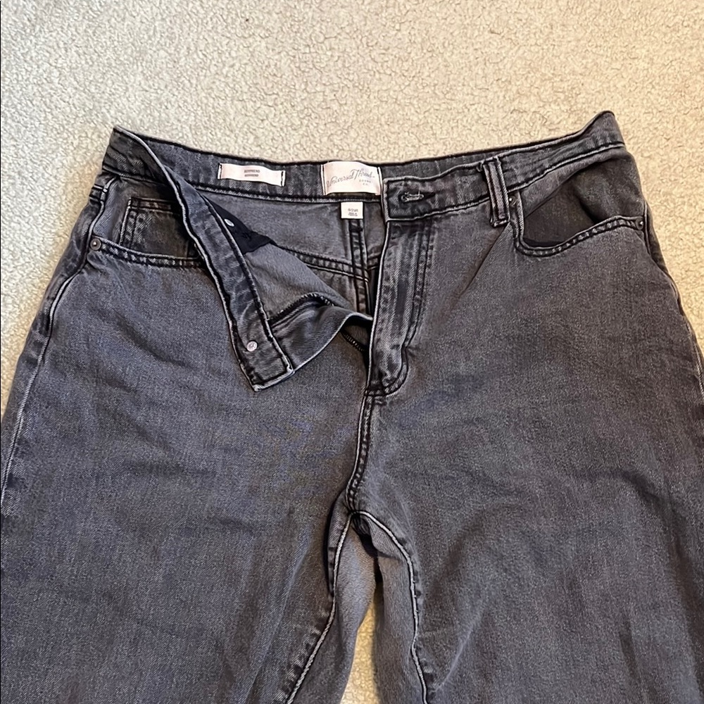 Dark Gray Denim Jeans